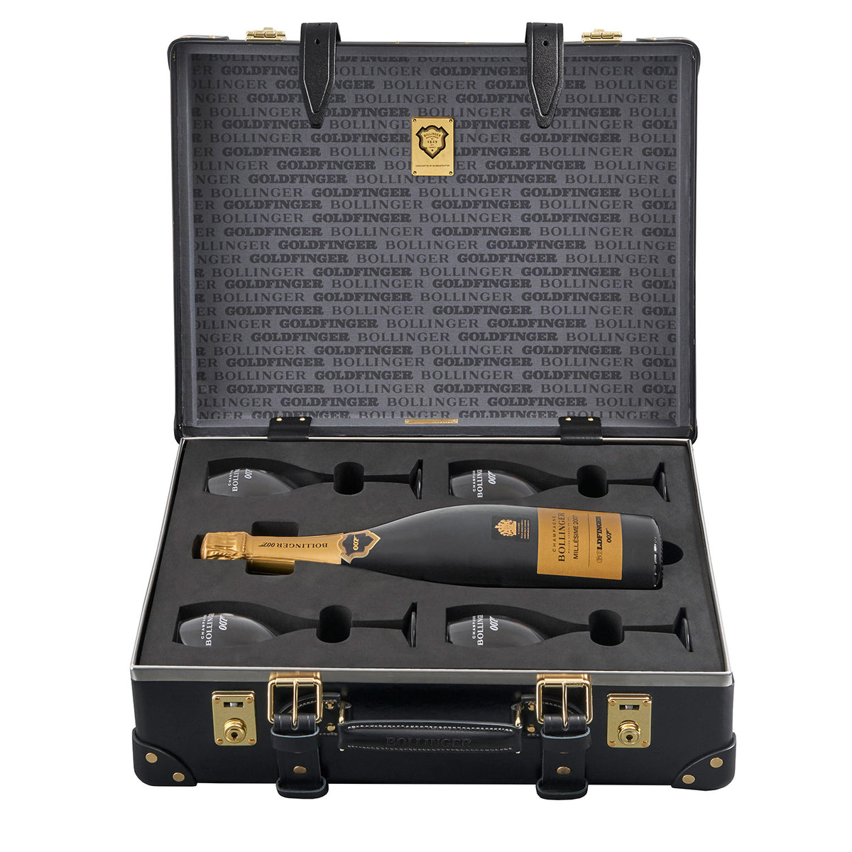 James Bond Champagne Bollinger Anniversary Magnum Set - 007 Goldfinger Numbered Edition