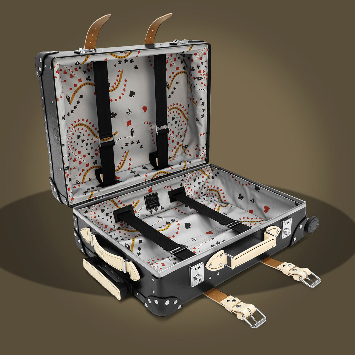 James Bond Carry-On Trolley Case - Black & Ivory Casino Royale 20th Anniversary Edition - By Globe-Trotter