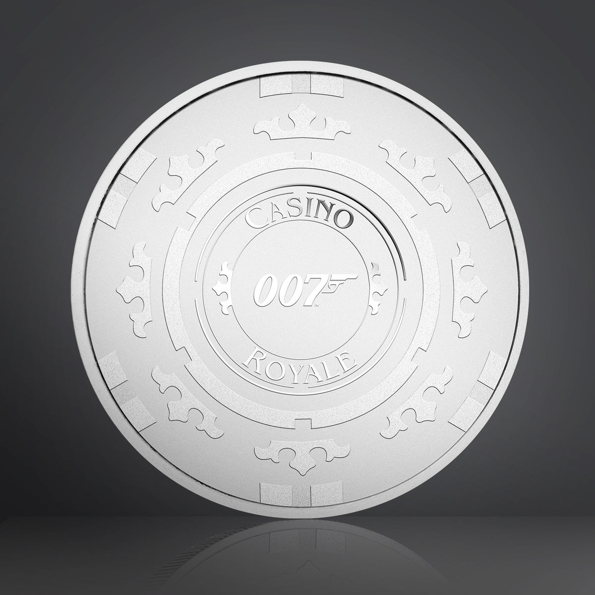 James Bond 1 Unze Silber Casino Chip Münze - Casino Royale Edition - Von der Perth Mint