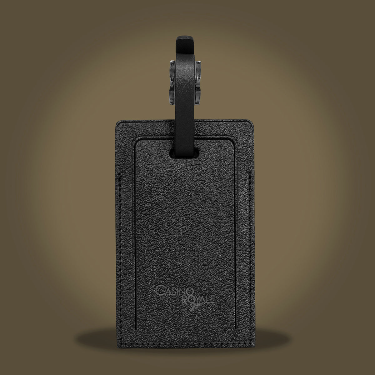 James Bond Leather Luggage Tag - Casino Royale 20th Anniversary Edition - By Globe-Trotter
