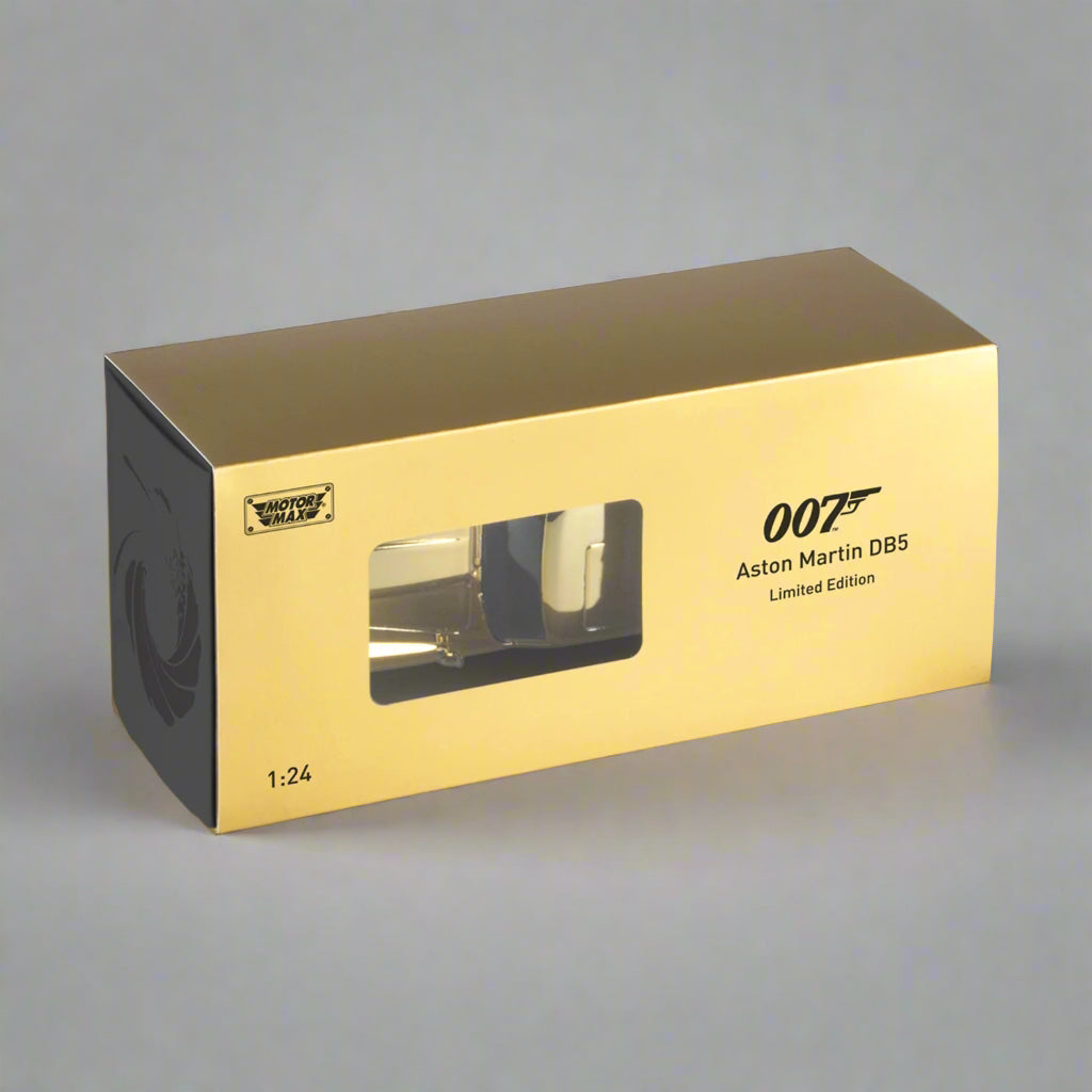 James Bond Aston Martin DB5 Gold Model Car - Goldfinger Edition - By Motormax