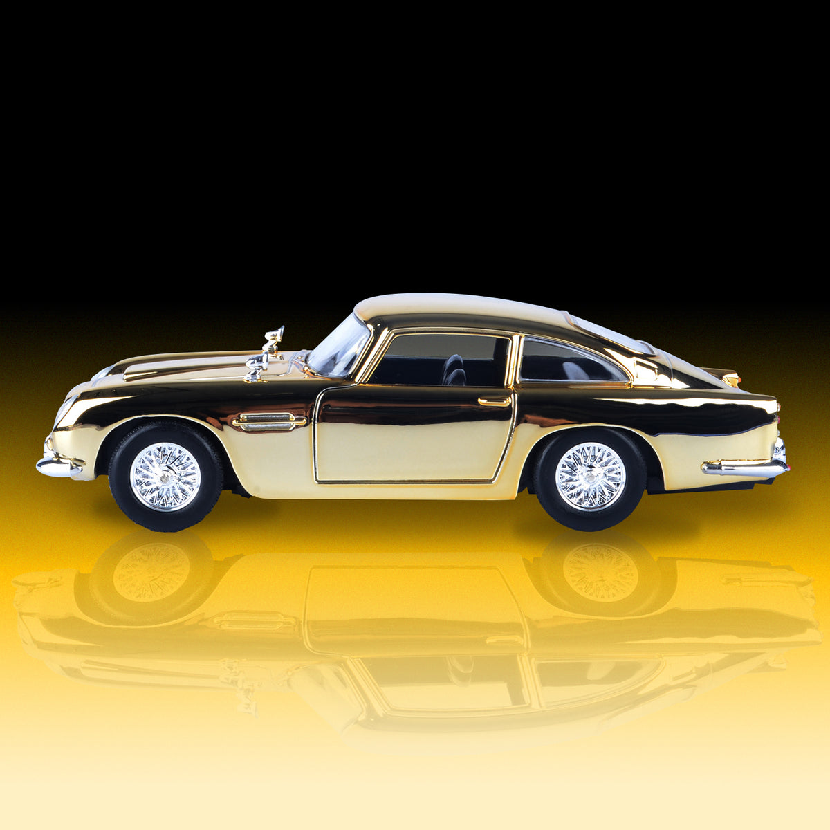James Bond Aston Martin DB5 Gold Model Car - Goldfinger Edition - By Motormax