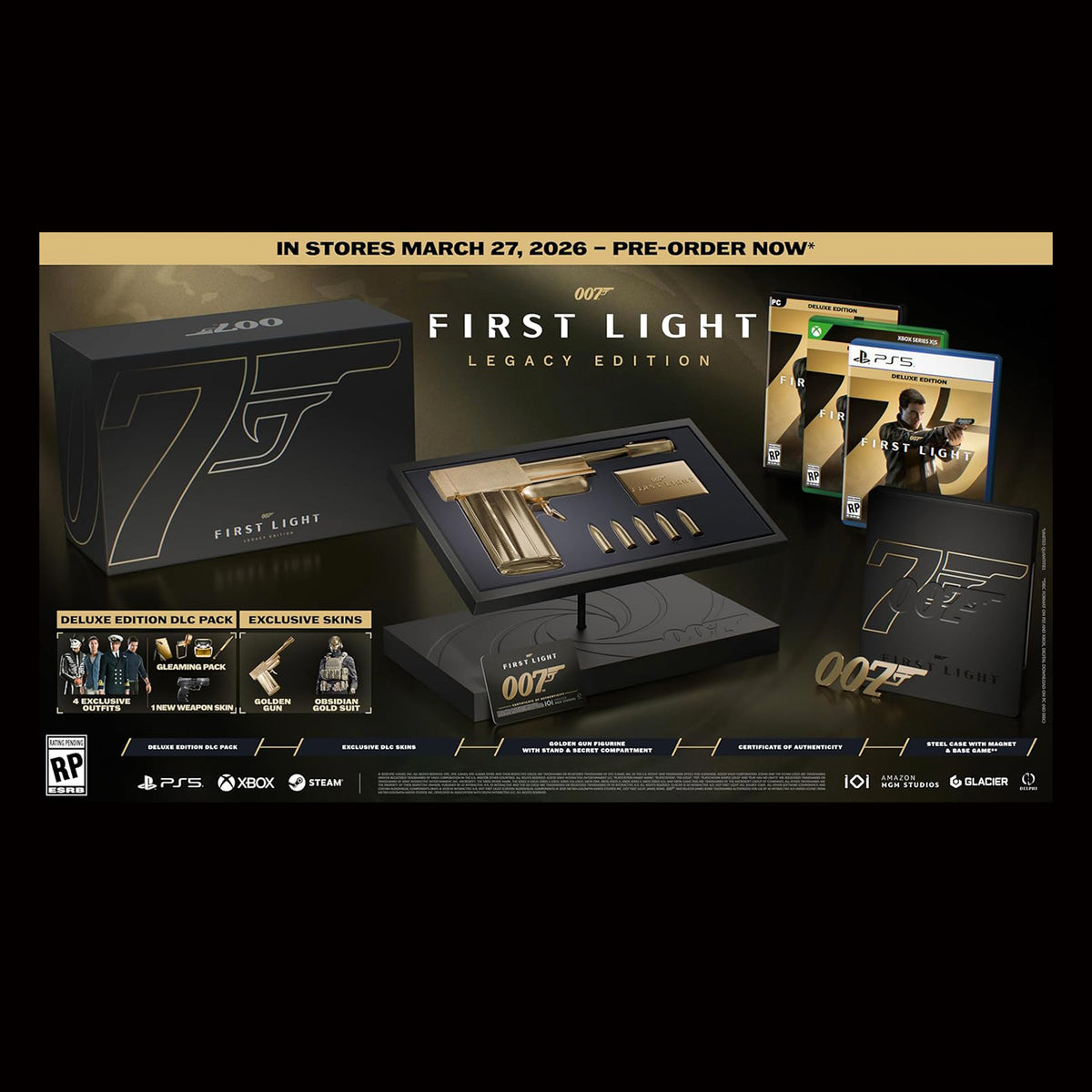 James Bond 007 First Light Computer Game - Legacy Edition - By IO Interactive (Pre-order)