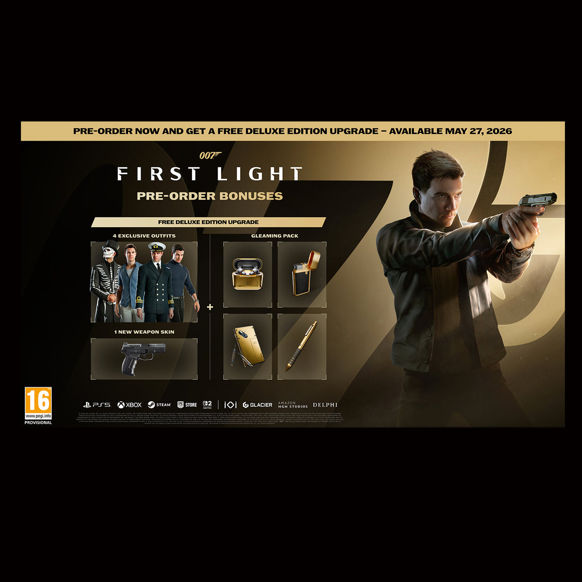 James Bond 007 First Light Computer Game - Standard Edition - By IO Interactive (Pre-order)