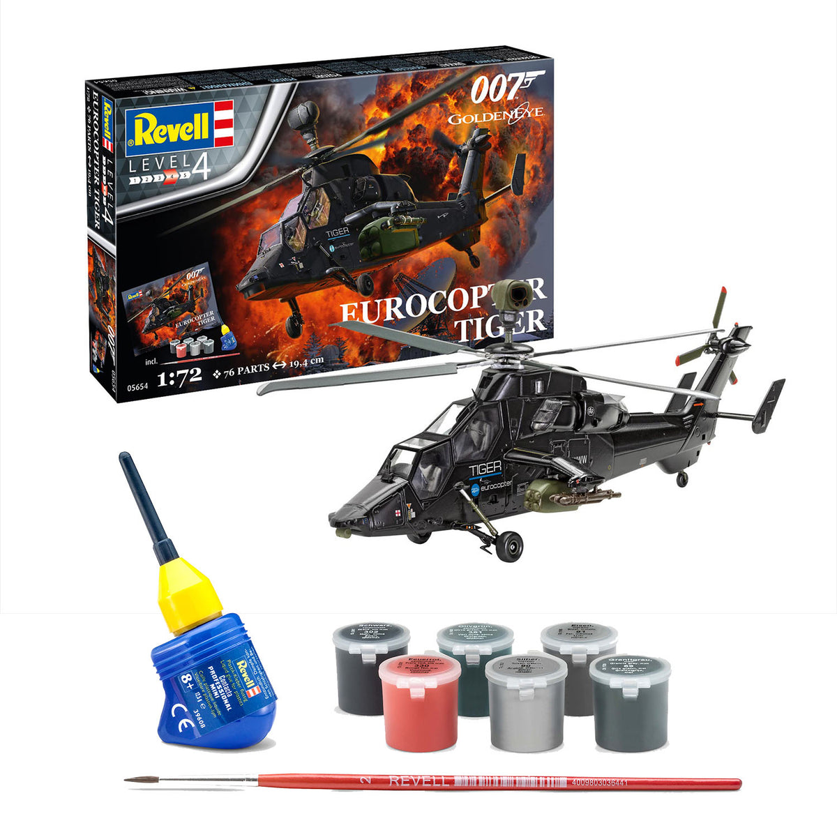 James Bond Eurocopter Tiger Model Kit - GoldenEye Edition - By Revell