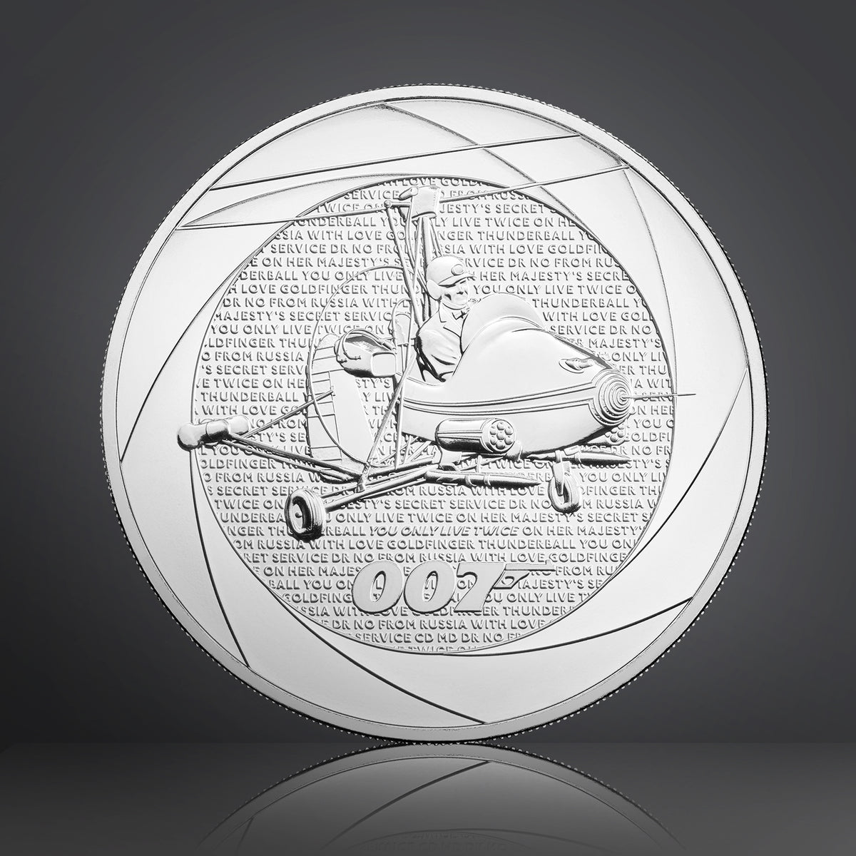 James Bond 5-Pfund-Krone, Stempelglanz-Münze – Ausgabe 1960er Jahre – von The Royal Mint