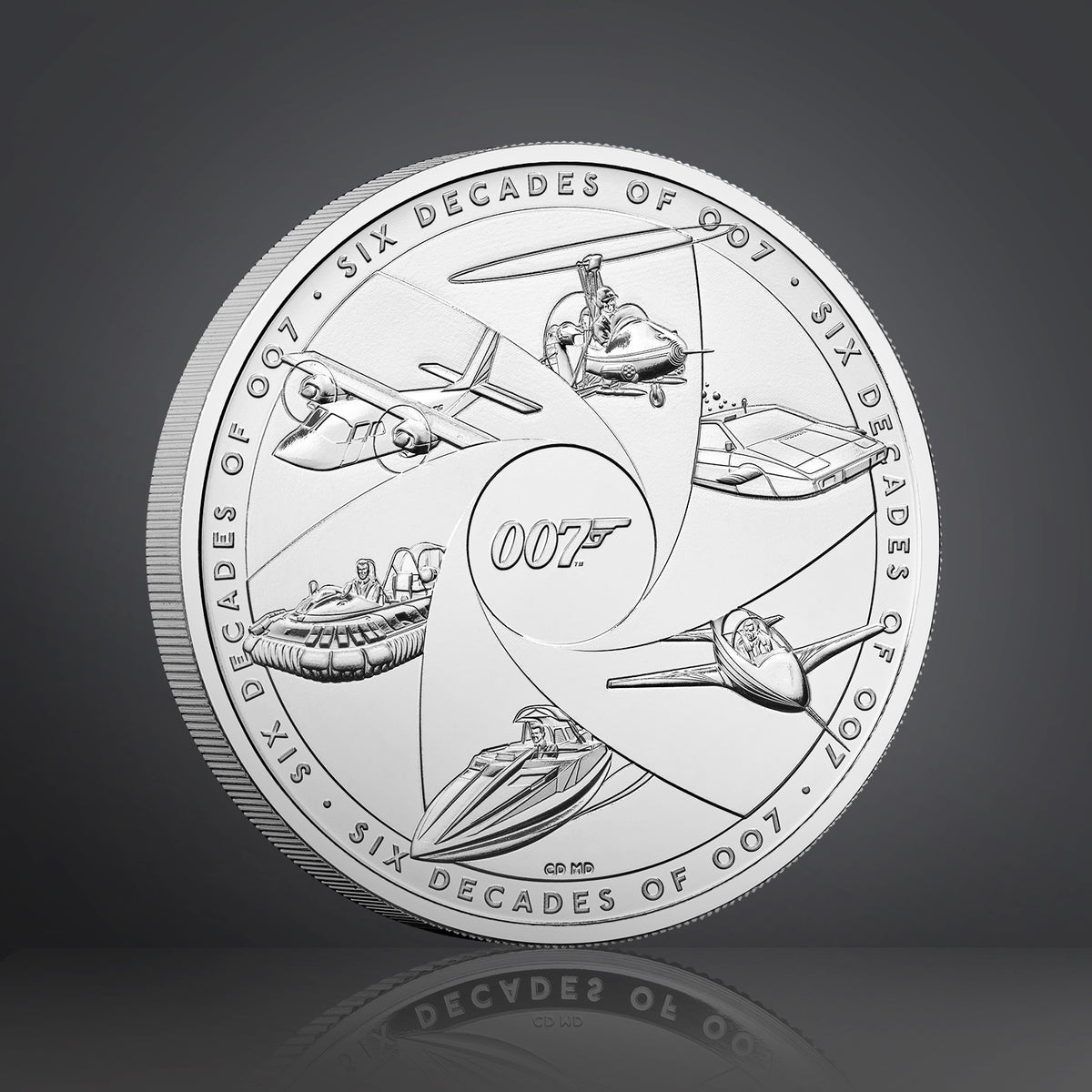James Bond £5 Crown Brilliant Uncirculated Coin - Six Decades Edition - By The Royal Mint 007Store