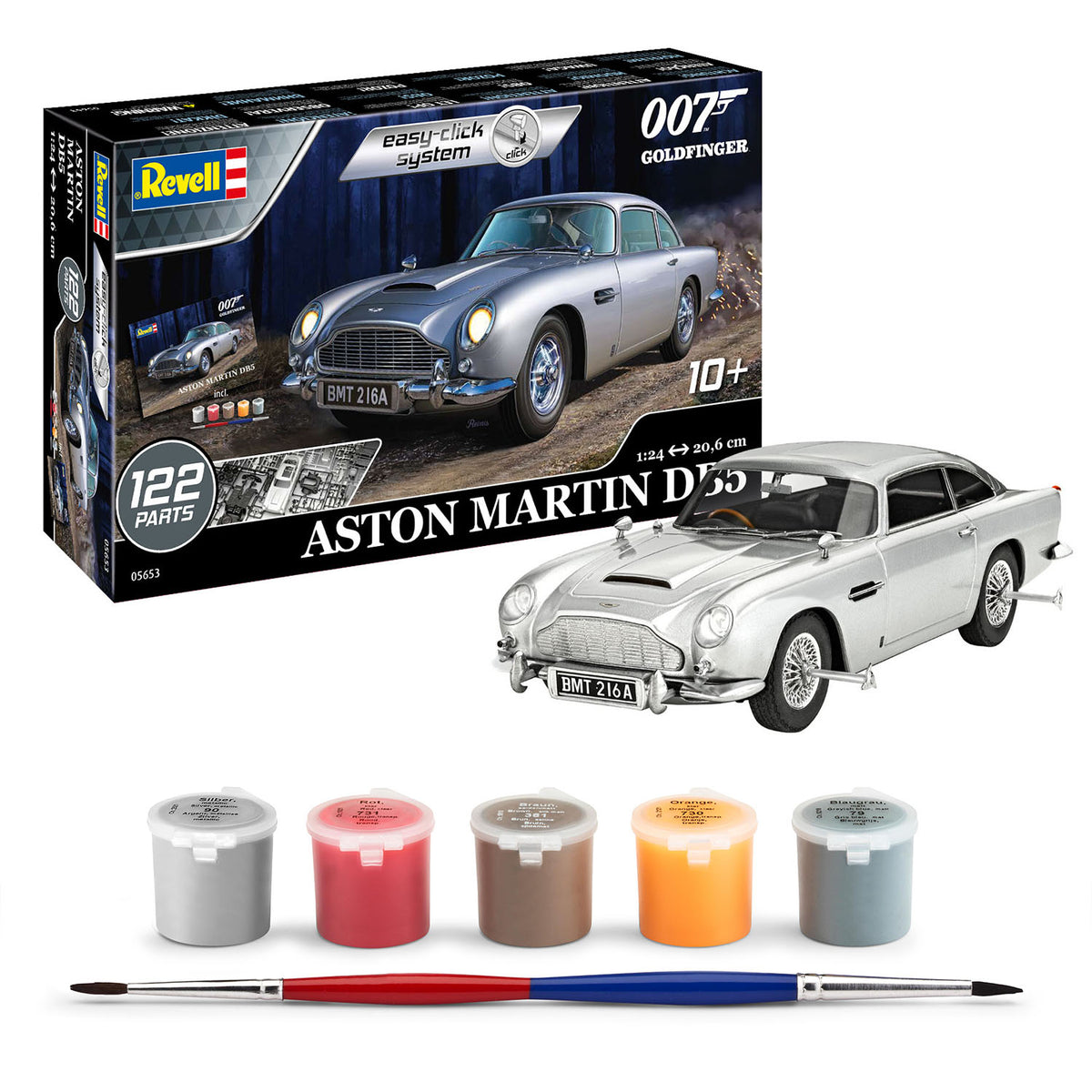 James Bond Aston Martin DB5 Modellautobausatz - Goldfinger Edition - Von Revell