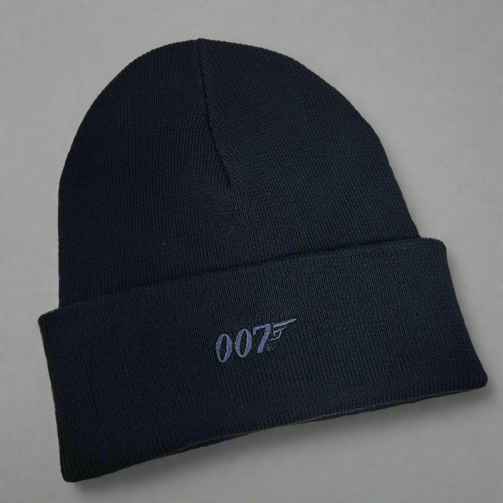 James Bond 007 Embroidered Beanie - Black Edition 007Store