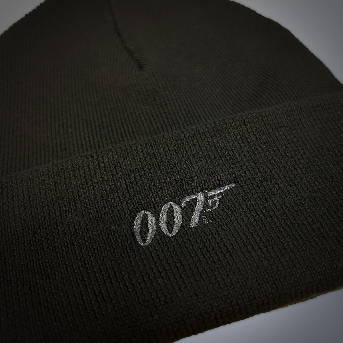 James Bond 007 Embroidered Beanie - Black Edition 007Store