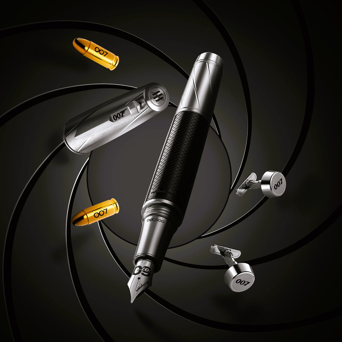 James Bond 007 Spymaster Duo Fountain Pen - Numbered Edition - By Montegrappa