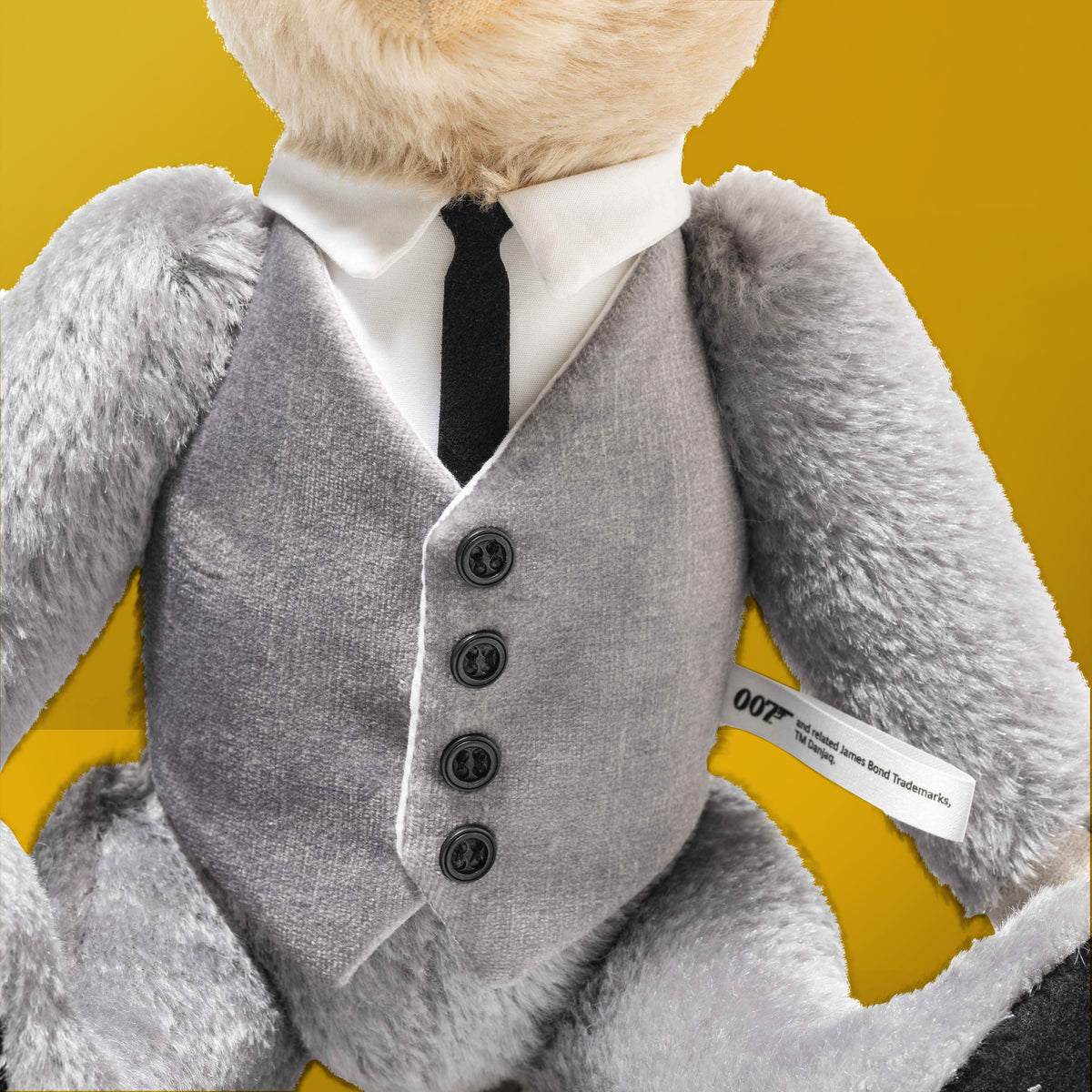 James Bond Musical Teddy Bear - Goldfinger Numbered Edition - By Steiff