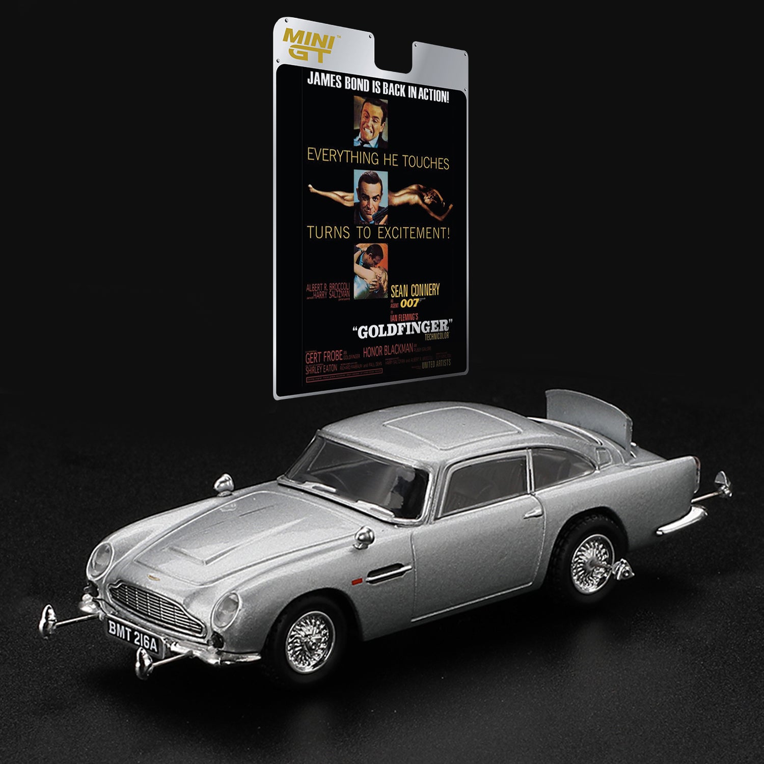 James Bond Aston Martin DB5 Model Car - Goldfinger Edition - By MINI GT 007Store