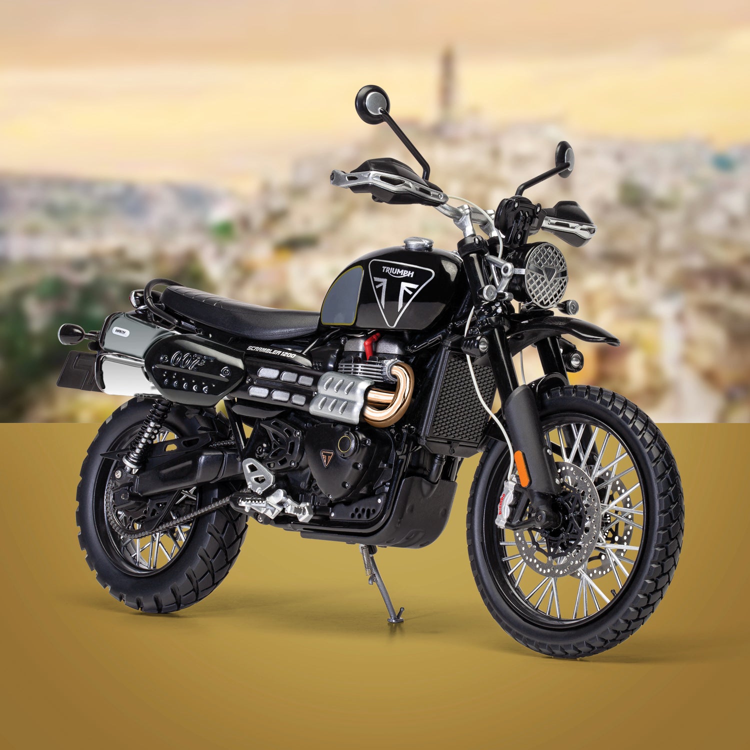 James Bond Triumph Scrambler 1200 Model Bike - 007 Edition - By Corgi 007Store