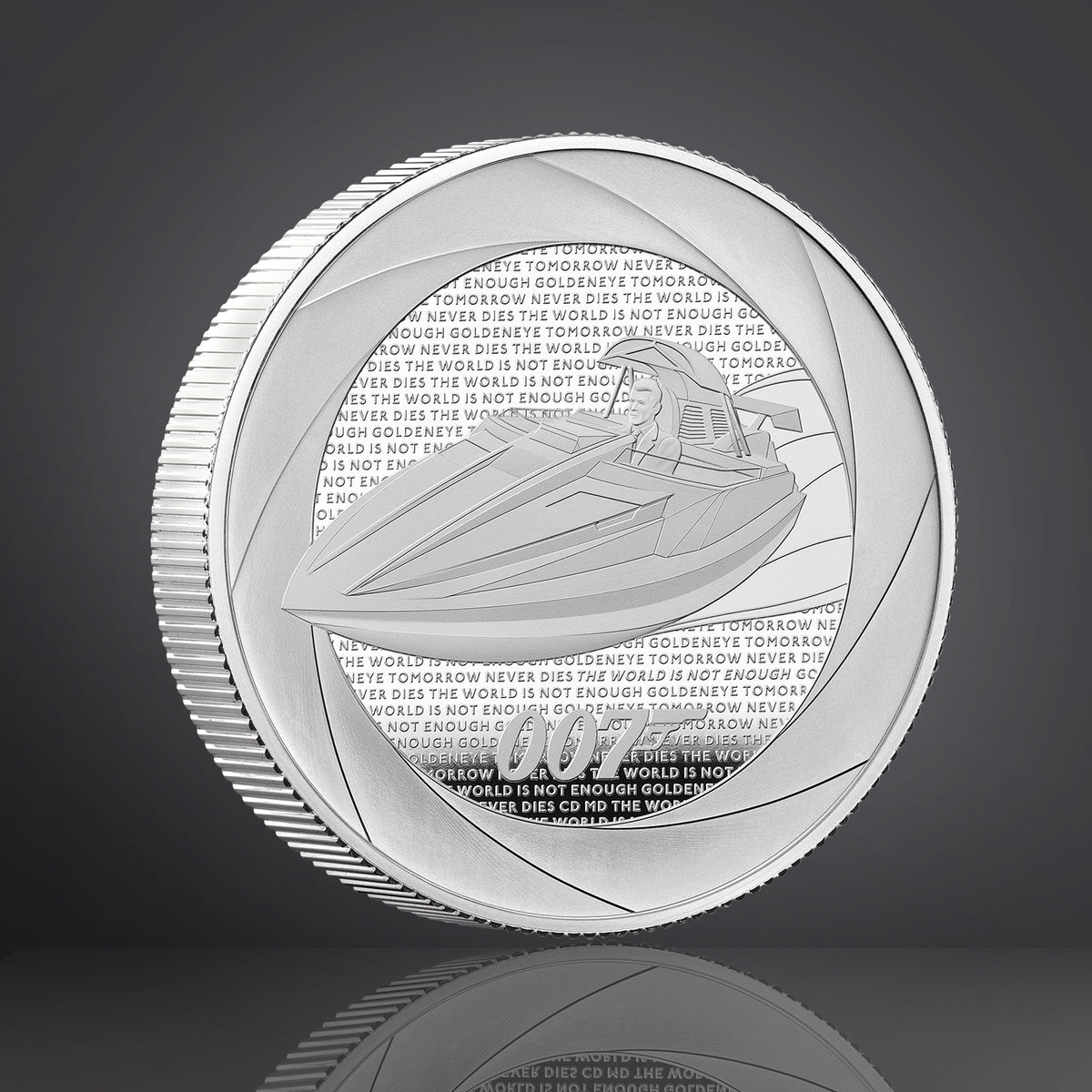 James Bond 2oz Silver Proof Coin - 1990s Numbered Edition - By The Royal Mint (Copy) 007Store