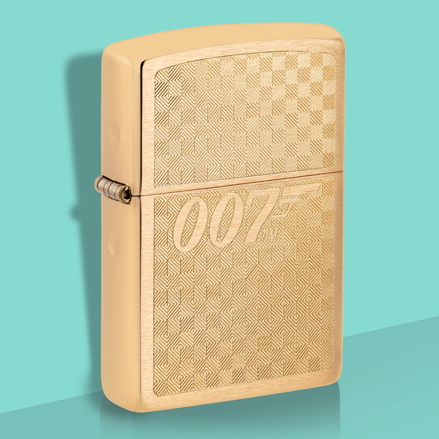 James Bond Zippo Lighter - Brass Checkerboard Edition 007Store