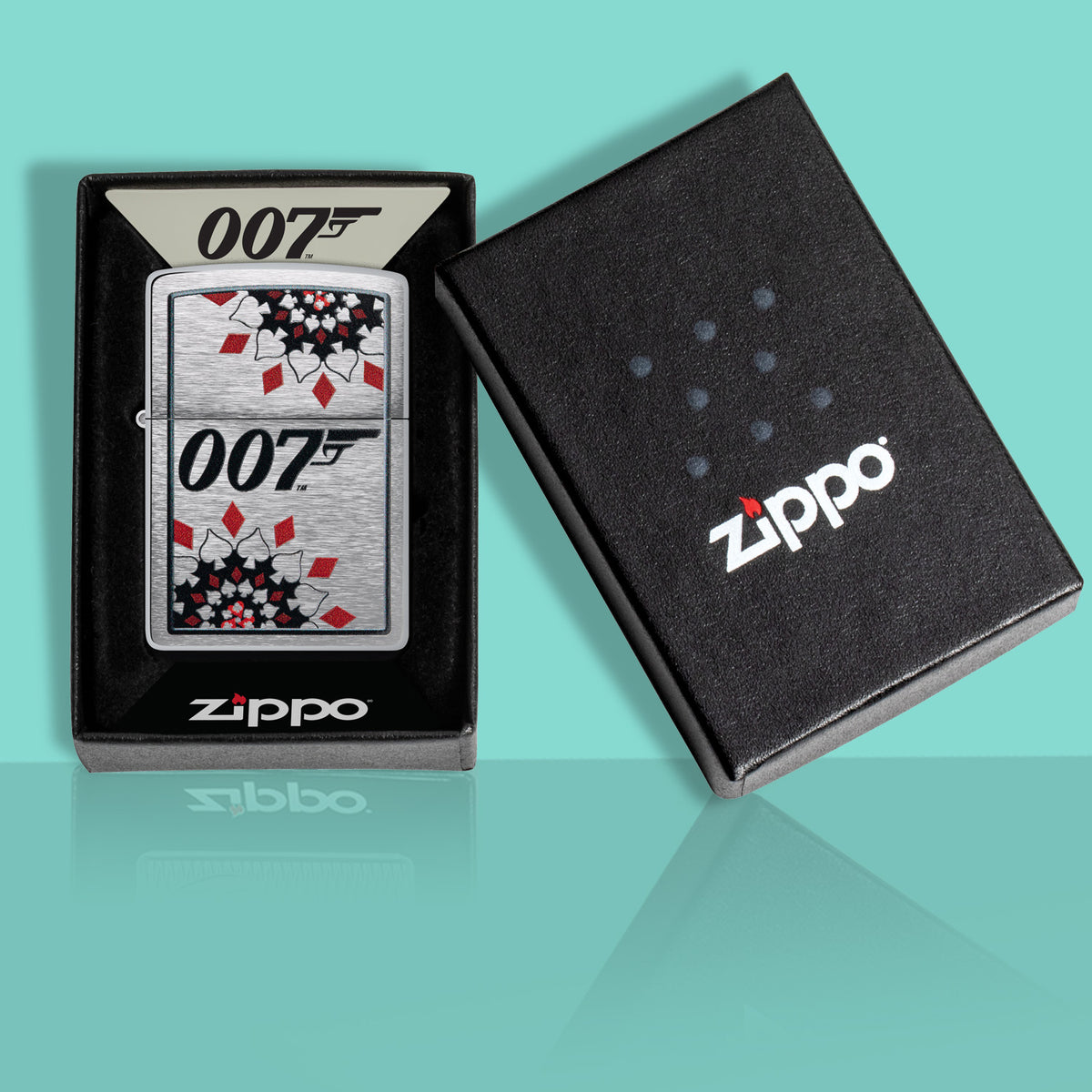 James Bond Zippo Lighter - Casino Royale Poker Card Edition