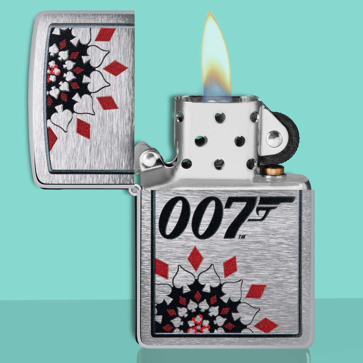 James Bond Zippo Lighter - Casino Royale Poker Card Edition