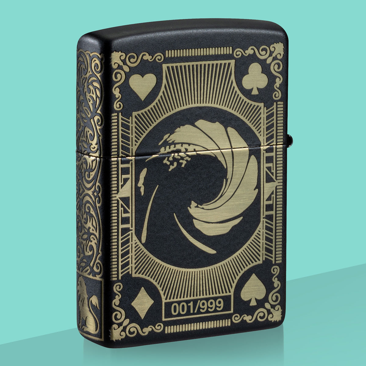 James Bond Zippo Lighter - Motif Armor Case Numbered Edition