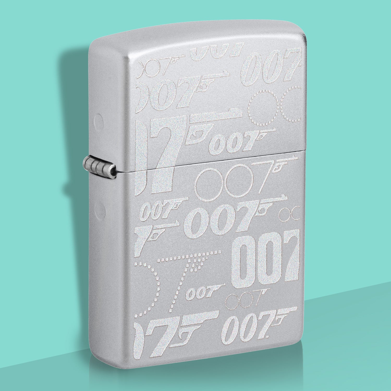 James Bond Zippo Lighter - Etched Silver 007 Edition 007Store
