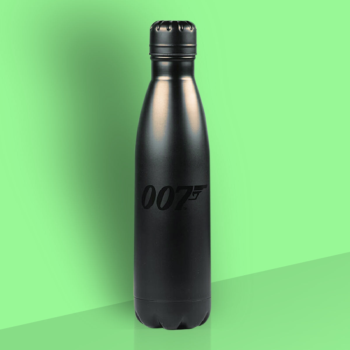 Schwarze James Bond 007-Wärm- und Kaltwasserflasche (500 ml)