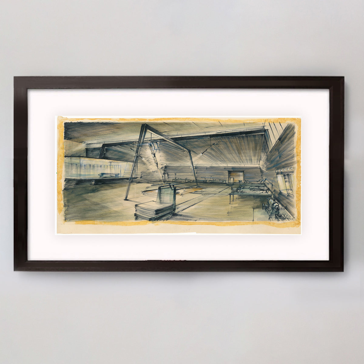 James Bond Ken Adam Goldfinger Laser Room Framed Art Print - Exclusive Numbered Edition 007Store