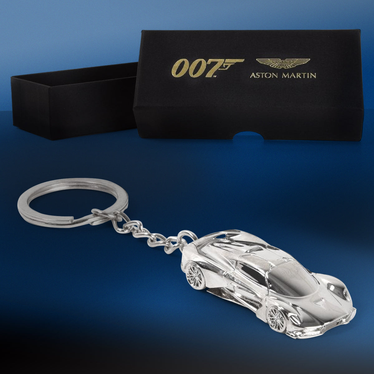 James Bond Aston Martin Valhalla Car Keyring - No Time To Die Edition