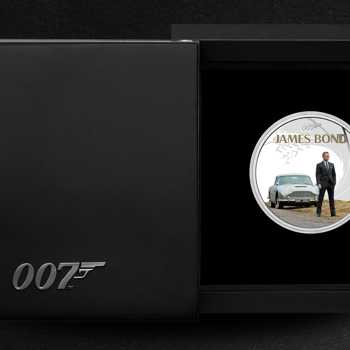 James Bond 1oz Silver Proof Coloured Coin - Skyfall DB5 Edition - By The Perth Mint (Pre-order)