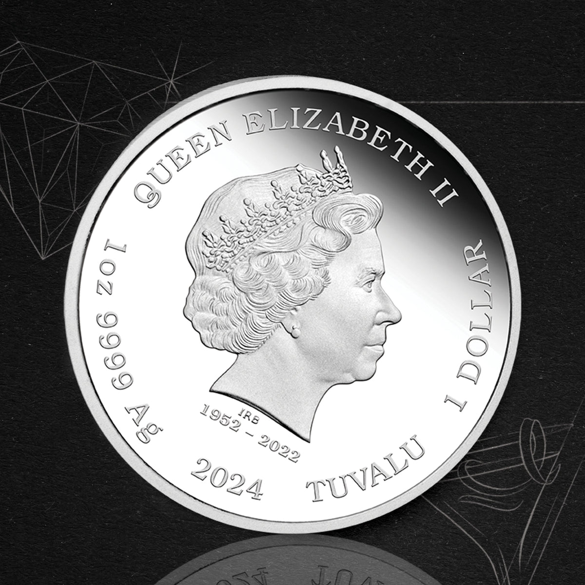 James Bond Pierce Brosnan 1-Unzen-Silbermünze in Proof-Qualität – nummerierte Ausgabe – von der Perth Mint