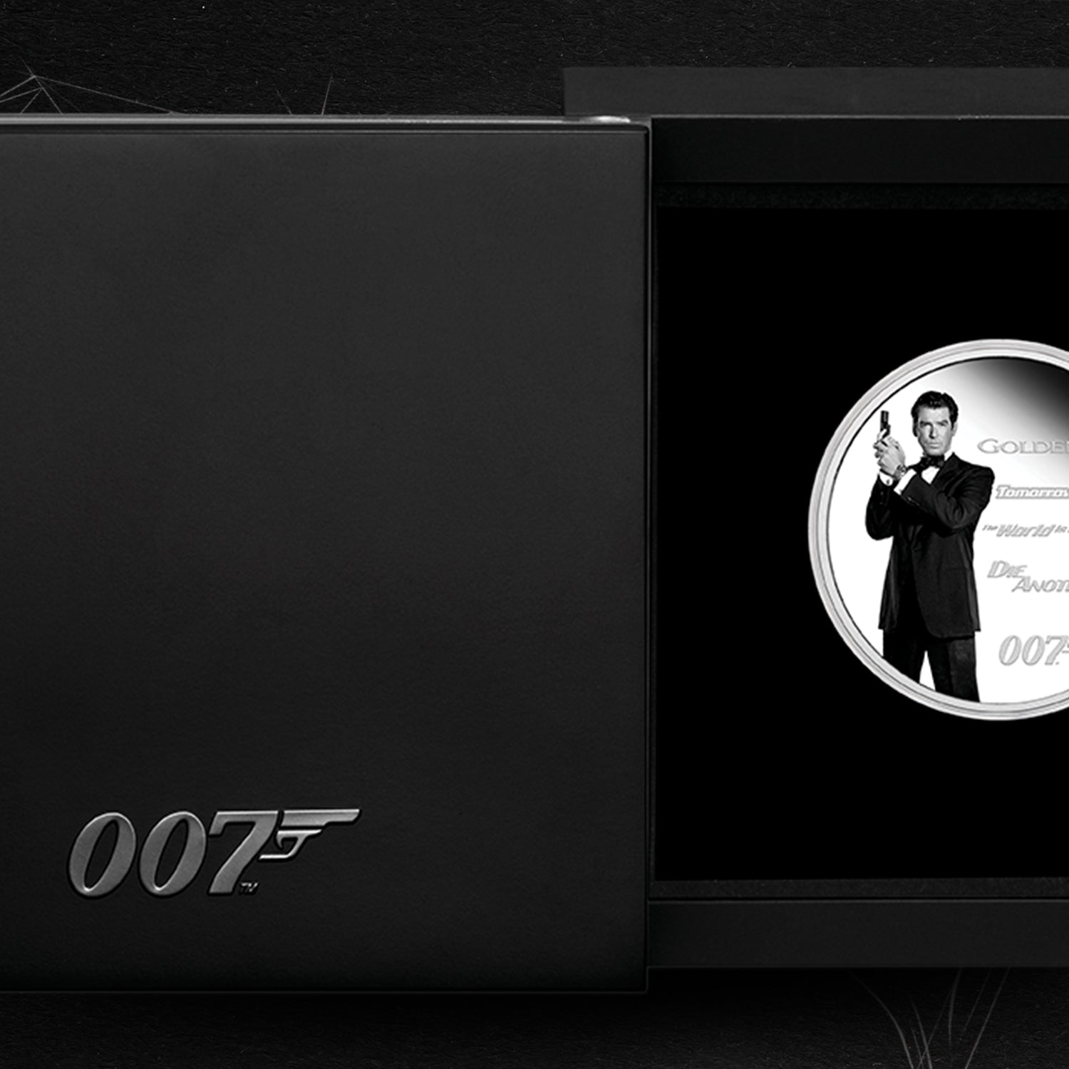 James Bond Pierce Brosnan 1oz Silver Proof Coin - Numbered Edition - By The Perth Mint 007Store