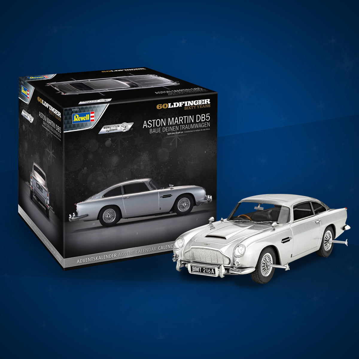 James Bond Aston Martin DB5 Modellautobausatz - Goldfinger Edition - Von Revell