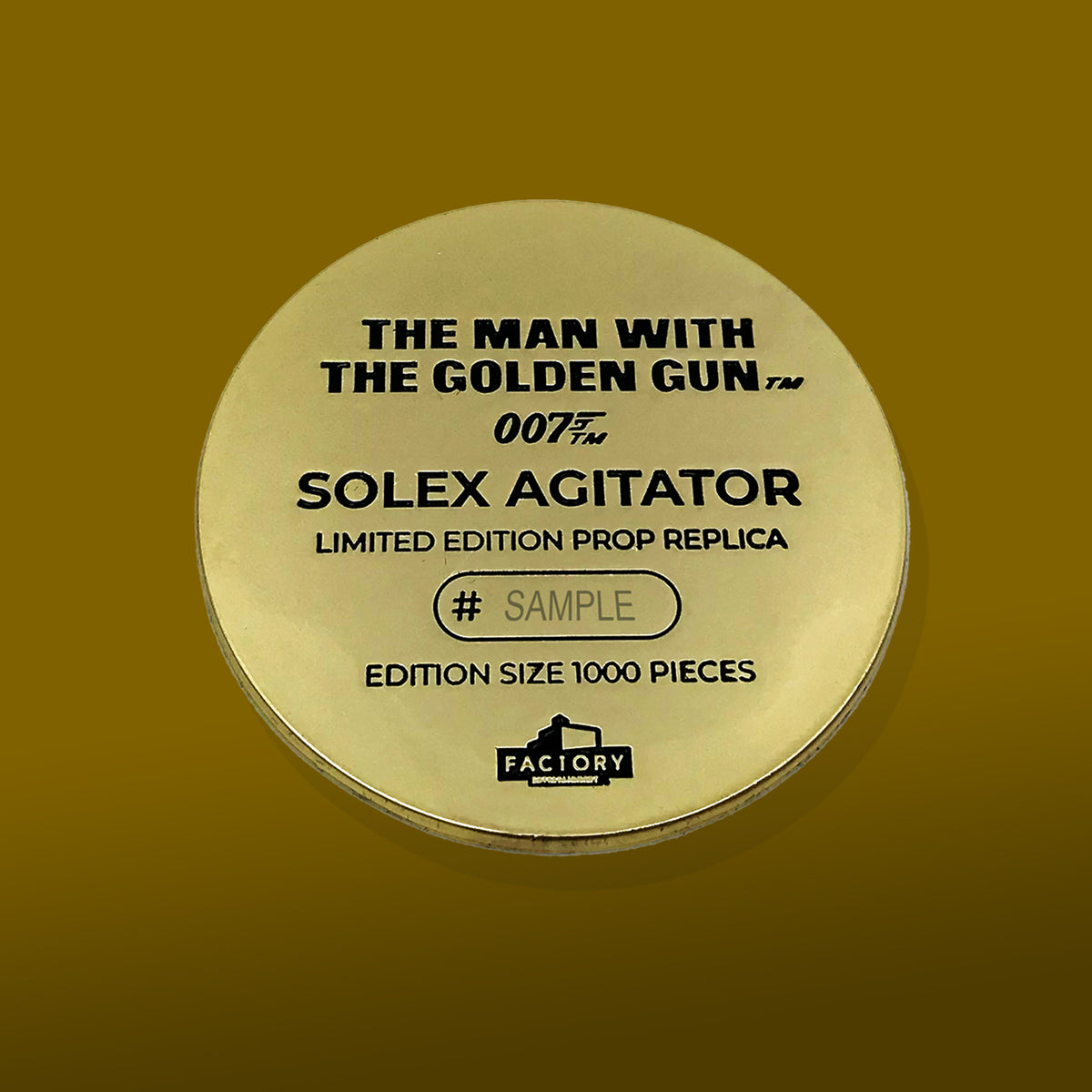 James Bond Solex Agitator Prop Replica - The Man With The Golden Gun Numbered Edition (Pre-order)