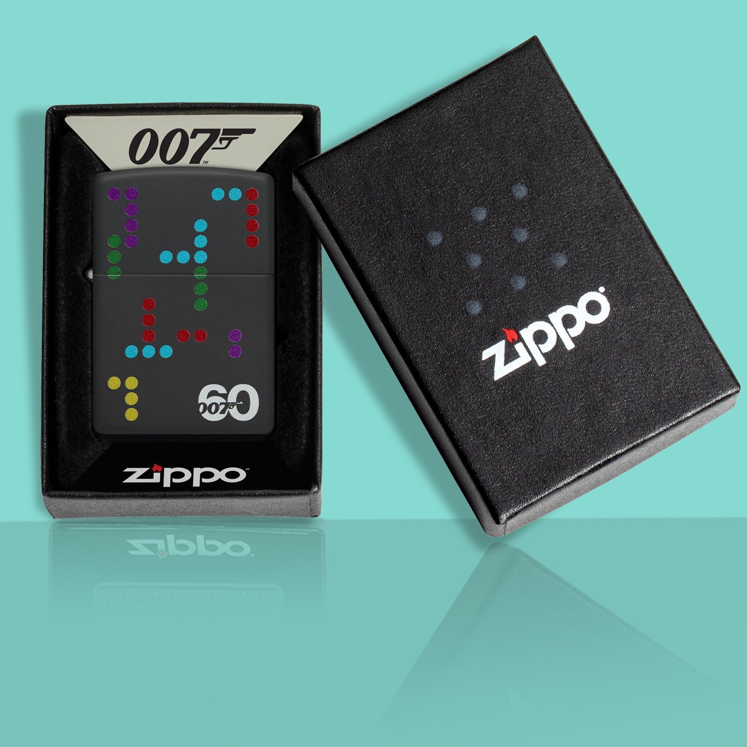 James Bond Zippo Lighter - 60th Anniversary Dot Edition | 007Store