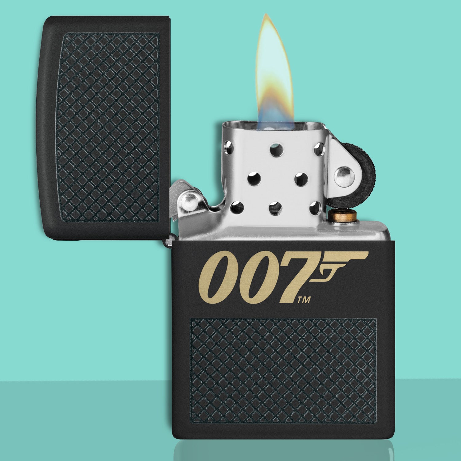 James Bond Zippo Lighter - Black Checkerboard Edition 007Store