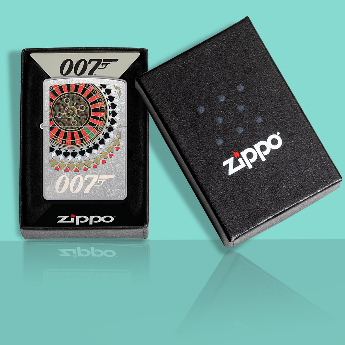 James Bond Zippo-Feuerzeug - Casino Royale Roulette Edition