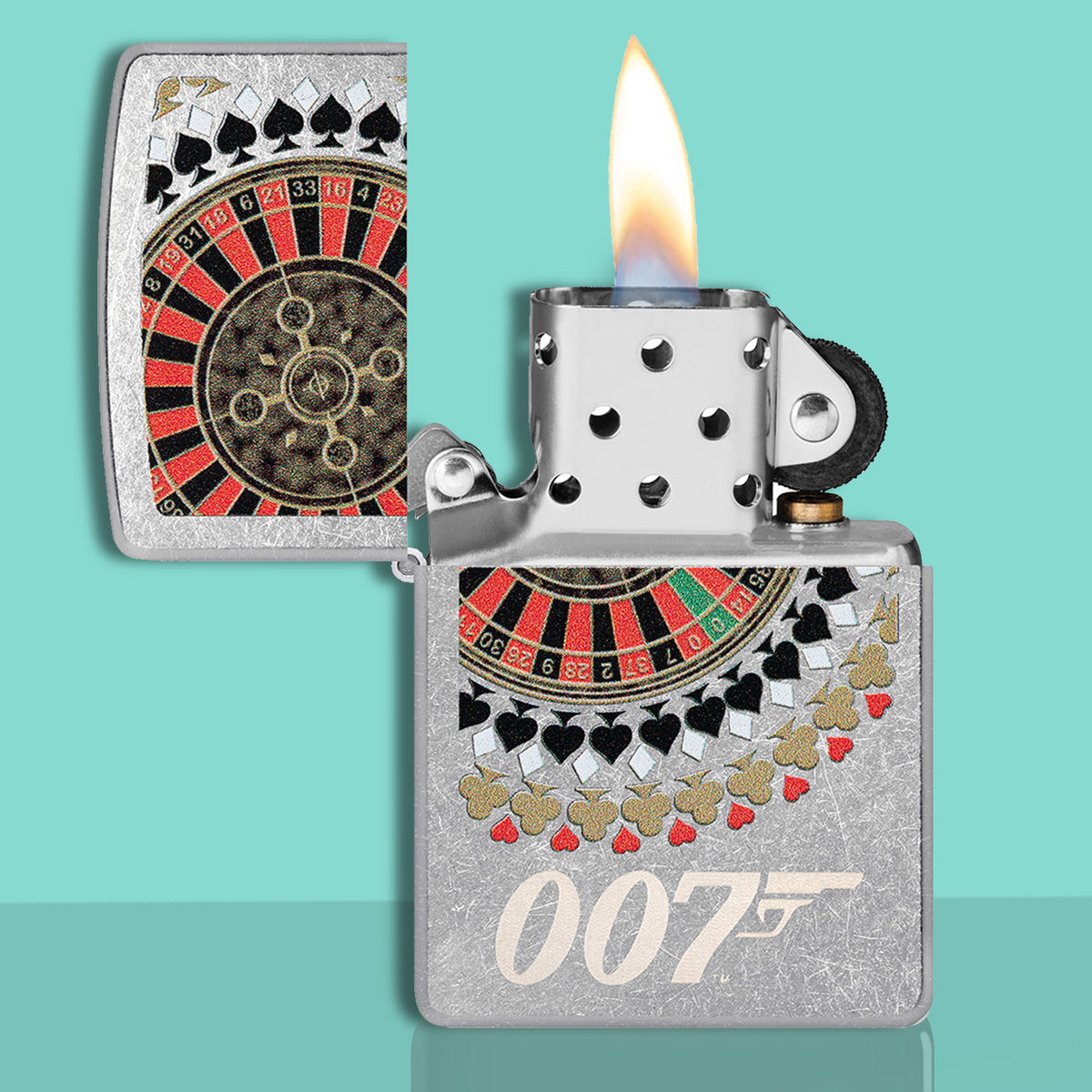 James Bond Zippo-Feuerzeug - Casino Royale Roulette Edition