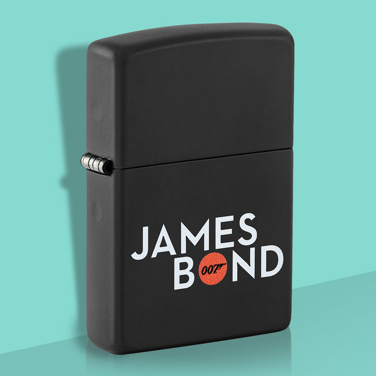 James Bond Zippo Lighter - Black &amp; Orange Edition