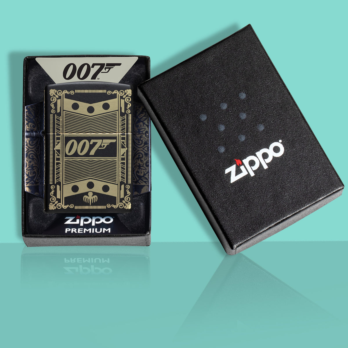 James Bond Zippo Lighter - Motif Armor Case Numbered Edition