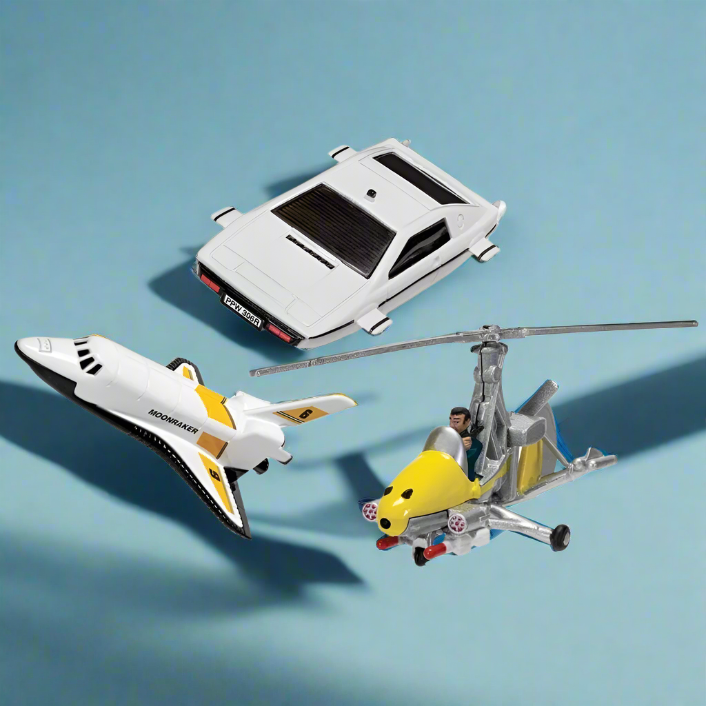 James Bond Model Vehicle Trio - Little Nellie, Lotus Esprit & Moonraker Shuttle Edition - By Corgi 007Store