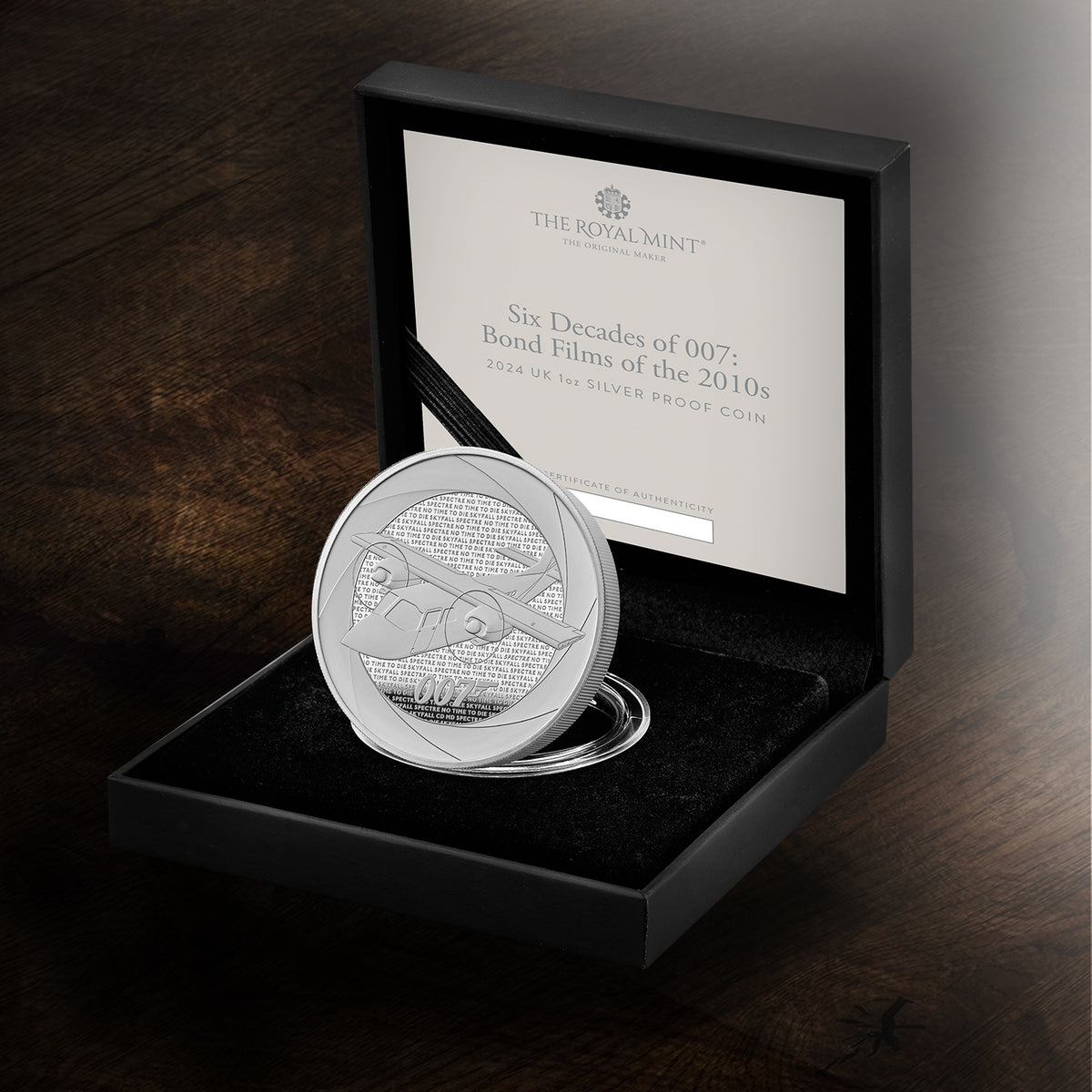 James Bond 1oz Silver Proof Coin - 2010s Numbered Edition - By The Royal Mint