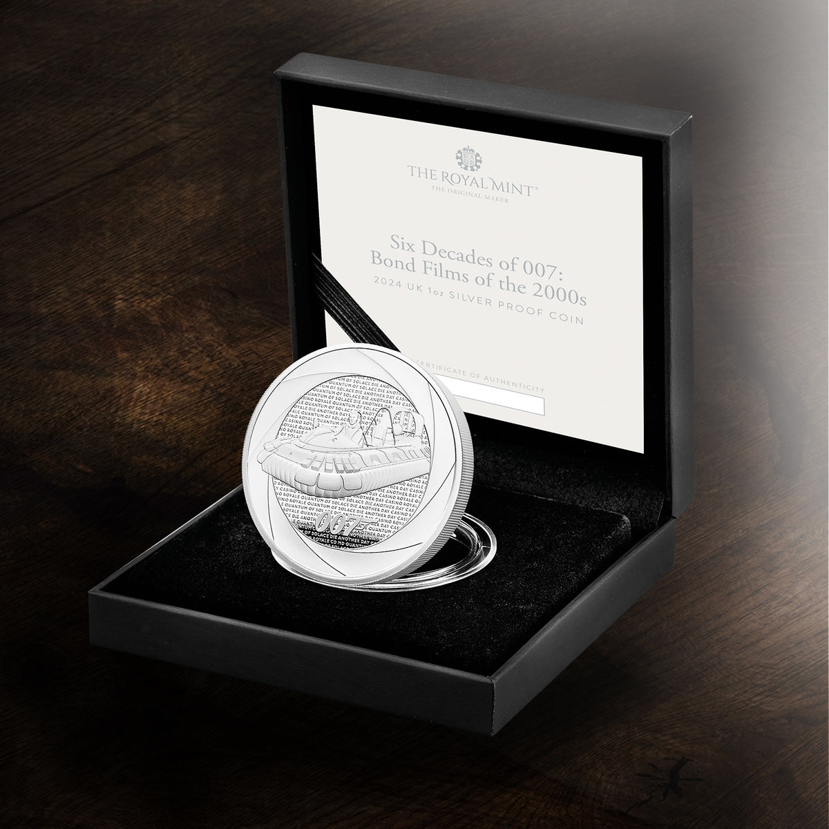 James Bond 2oz Silver Proof Coin - 2000s Numbered Edition - By The Royal Mint (Copy) 007Store