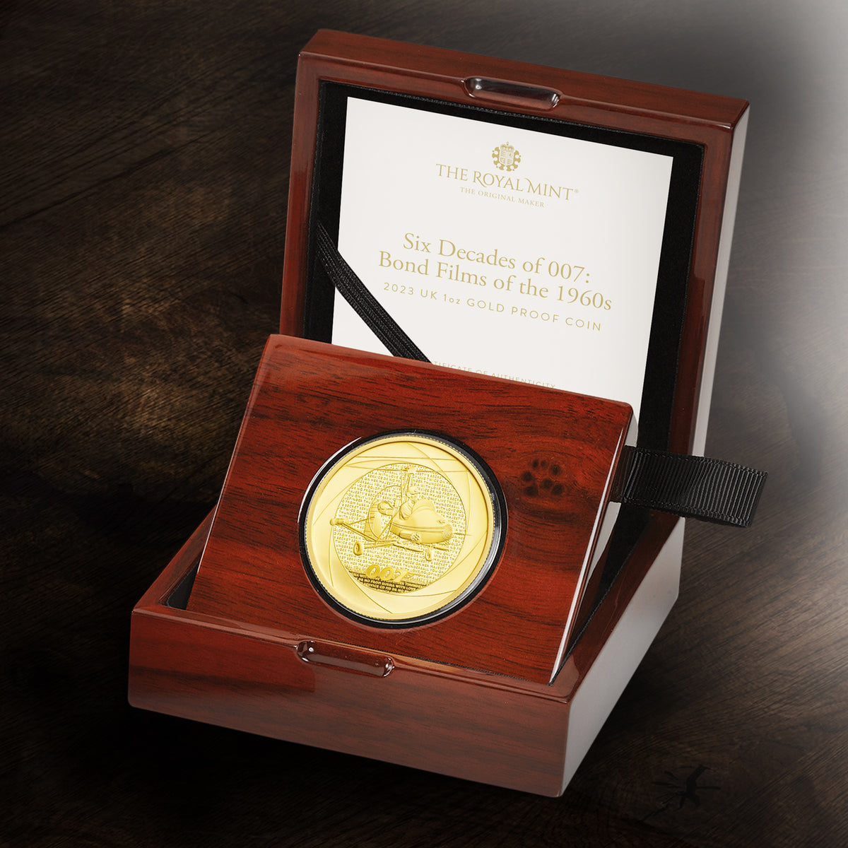 James Bond 1oz Gold Proof Coin - 1960s Edition - by The Royal Mint