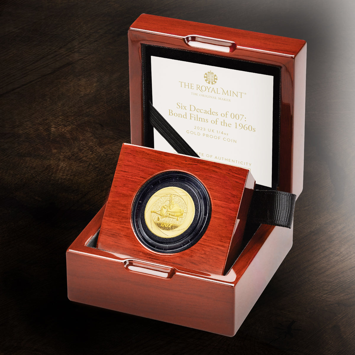 James Bond 1/4oz Gold Proof Coin - 1960s Numbered Edition - By The Royal Mint