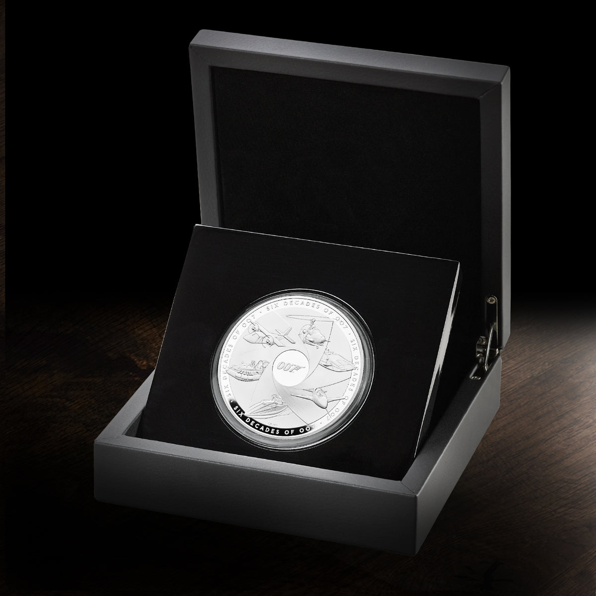 James Bond 5oz Silver Proof Coin - Six Decades Numbered Edition - By The Royal Mint