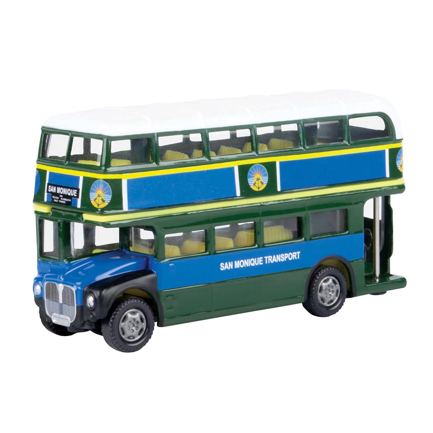James Bond San Monique Model Bus - Live And Let Die Edition - By Motormax 007Store
