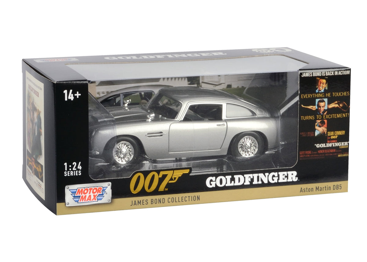 James Bond Aston Martin DB5 Model Car - Goldfinger Edition - By Motormax
