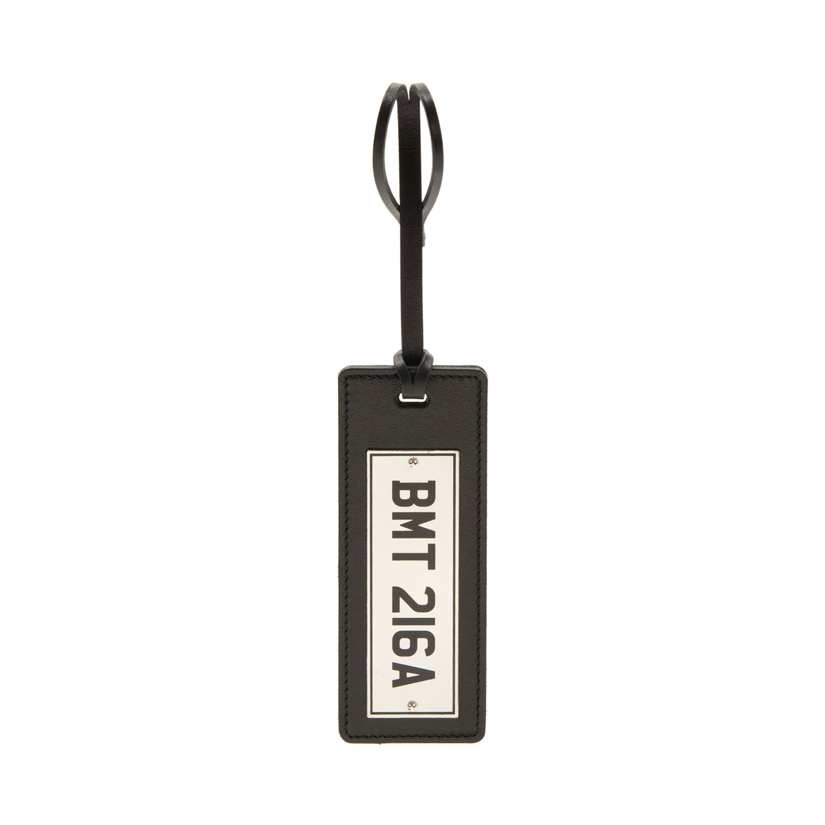 James Bond Leather UK Number Plate Bag Charm - Goldfinger Edition - By Globe-Trotter (Pre-order)