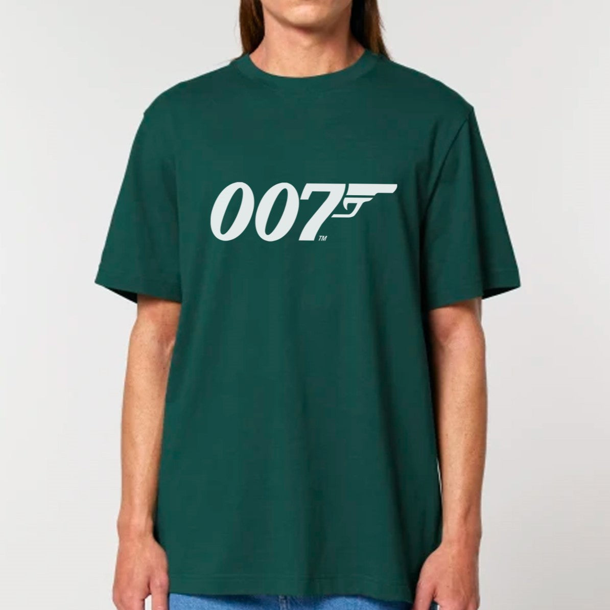 James Bond Baize Green 007 Logo T-Shirt 007Store