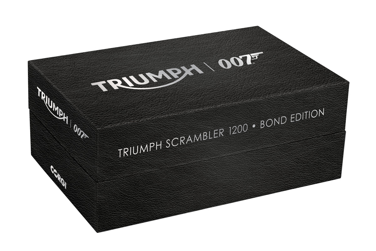James Bond Triumph Scrambler 1200 Modellmotorrad – 007 Edition – von Corgi (Vorbestellung)