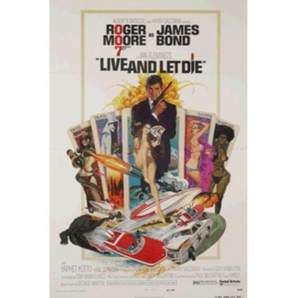 James Bond Live And Let Die Poster T-Shirt 007Store